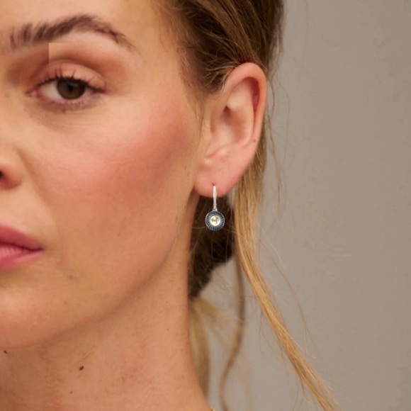 NAPIER • Pearl Drop Halo Tribal Boho Earrings - Picture 2 of 4